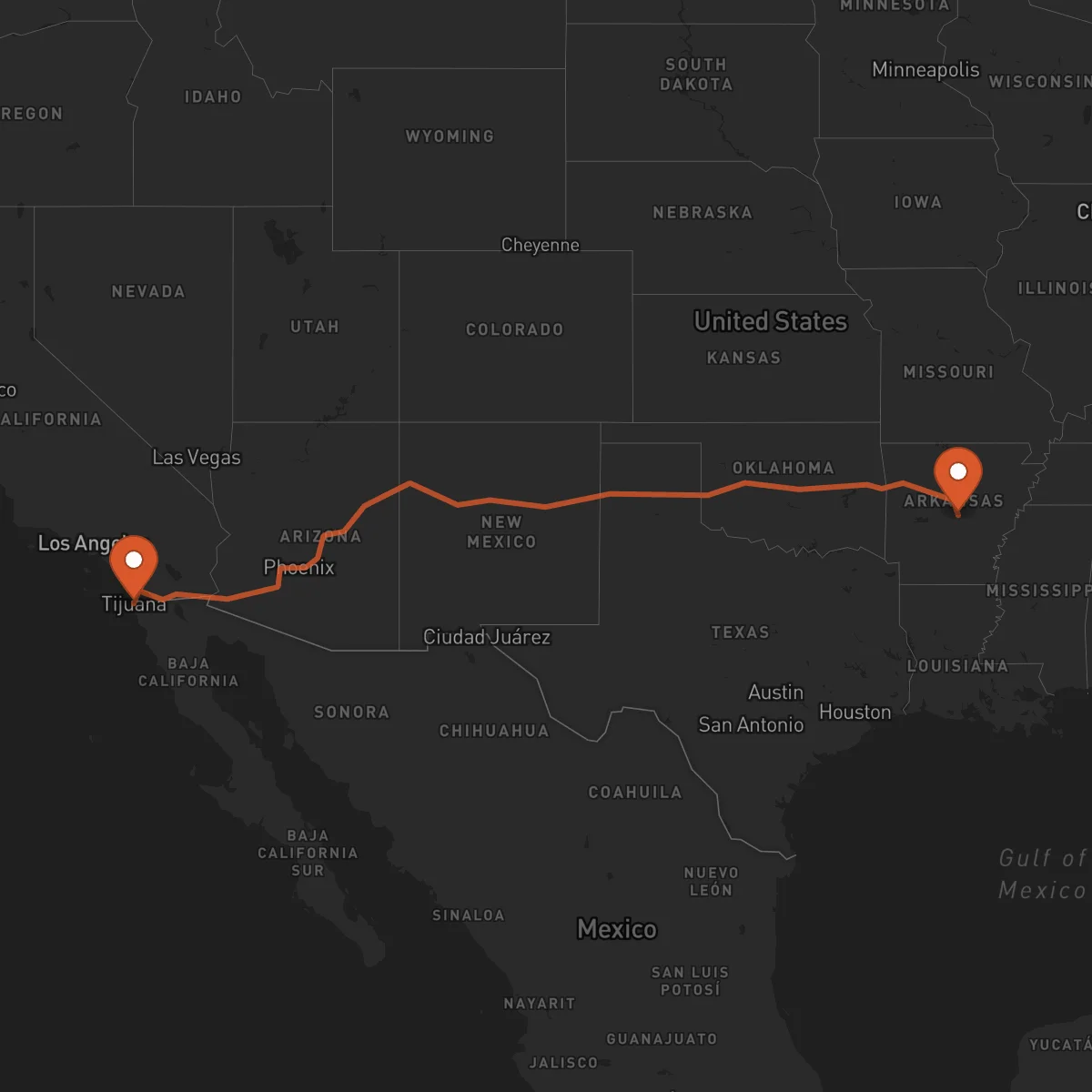 Ruta Tijuana - Little Rock