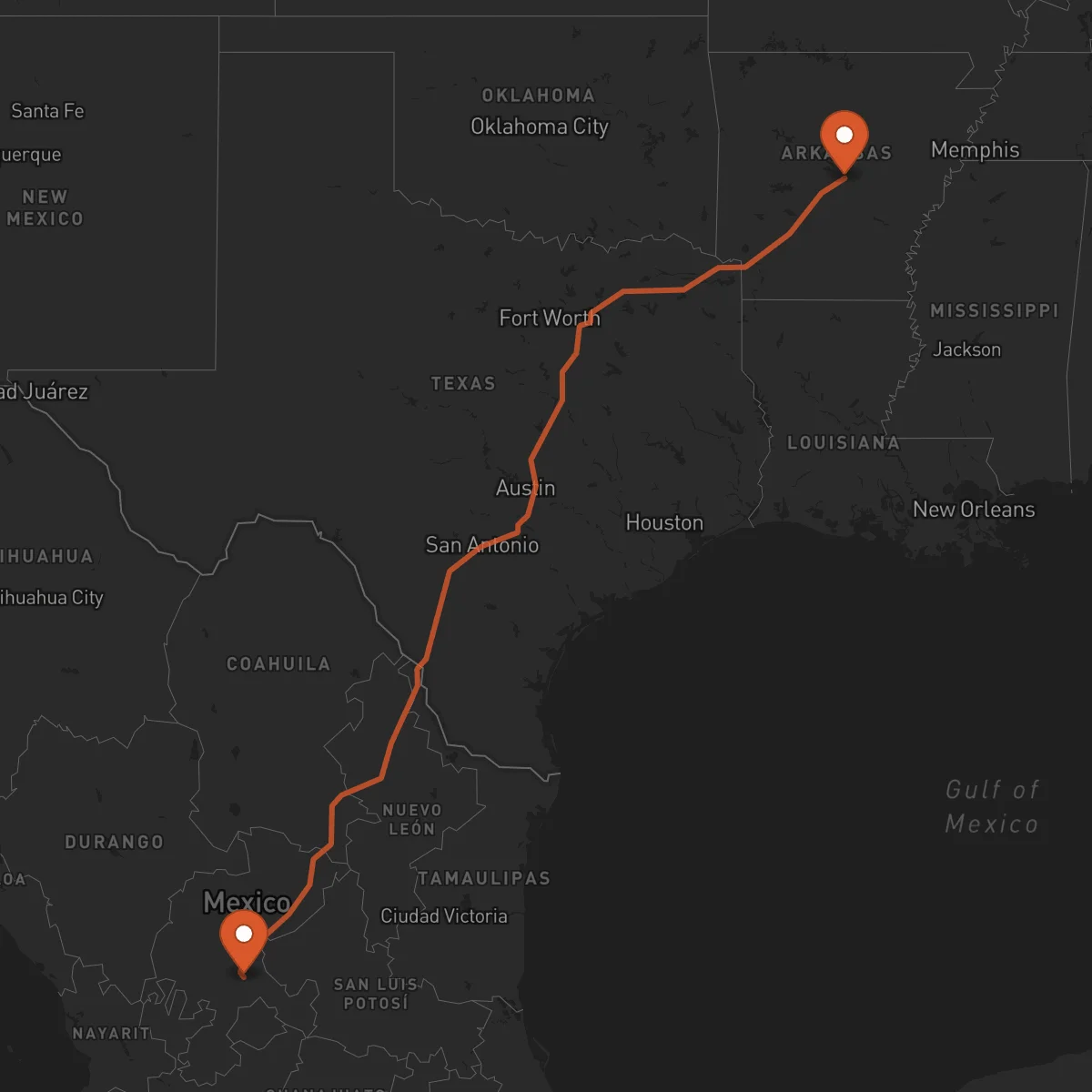 Ruta Zacatecas - Little Rock