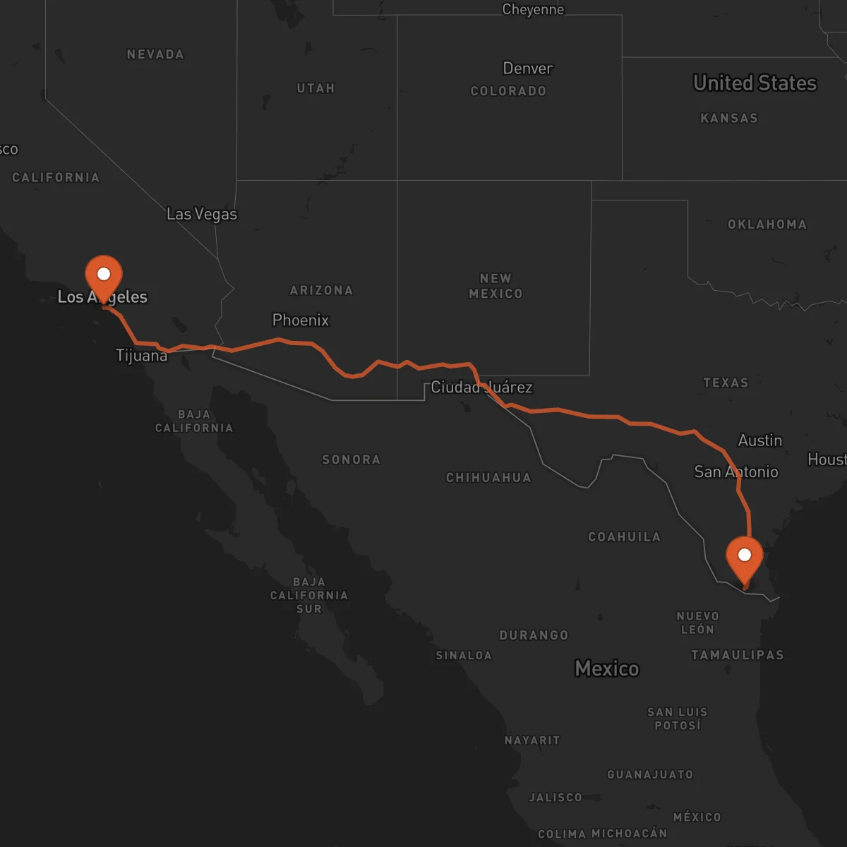 Ruta McAllen - Long Beach