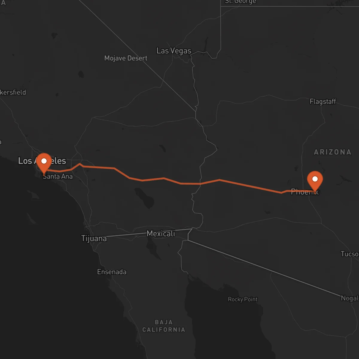 Ruta Long Beach - Mesa