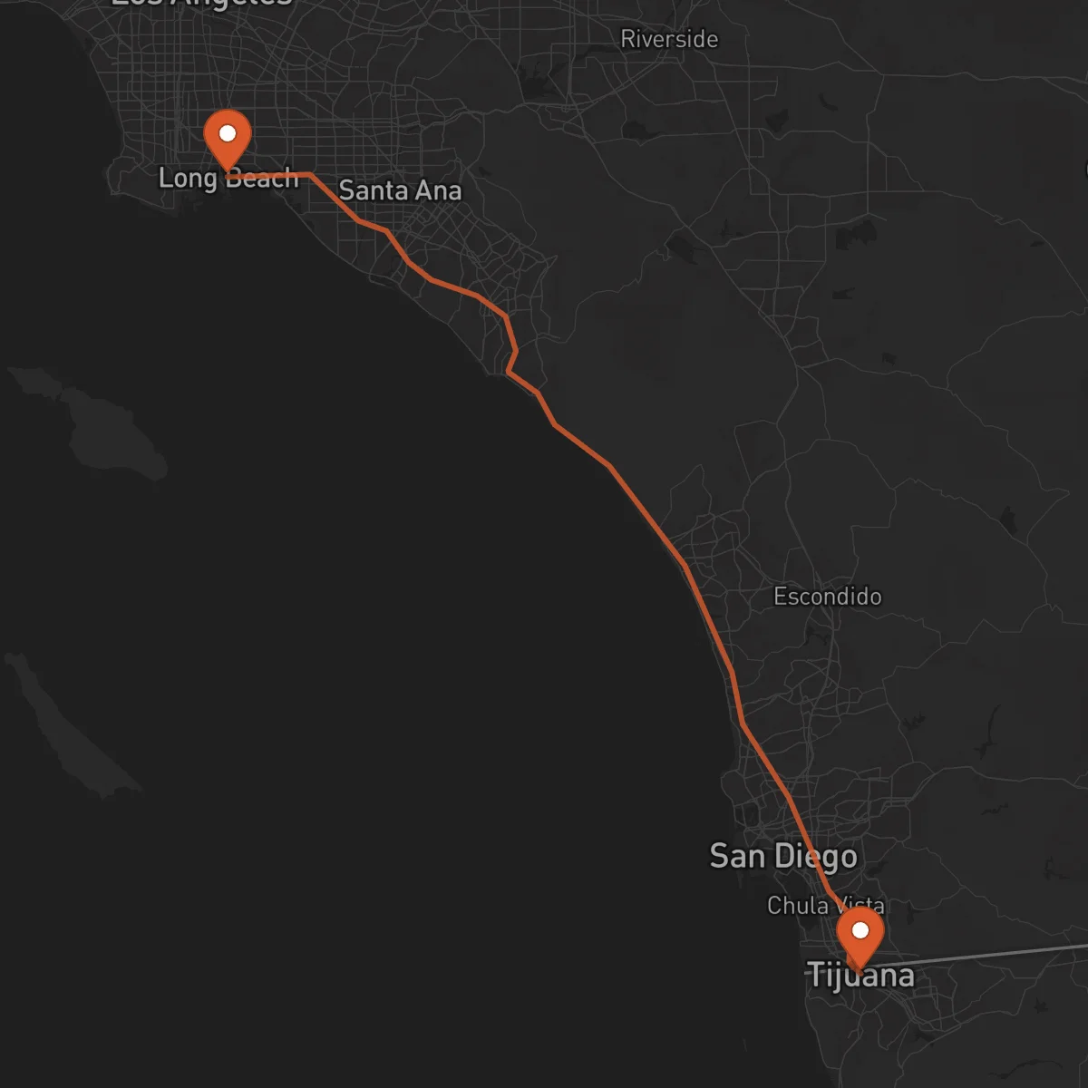 Ruta Tijuana - Long Beach