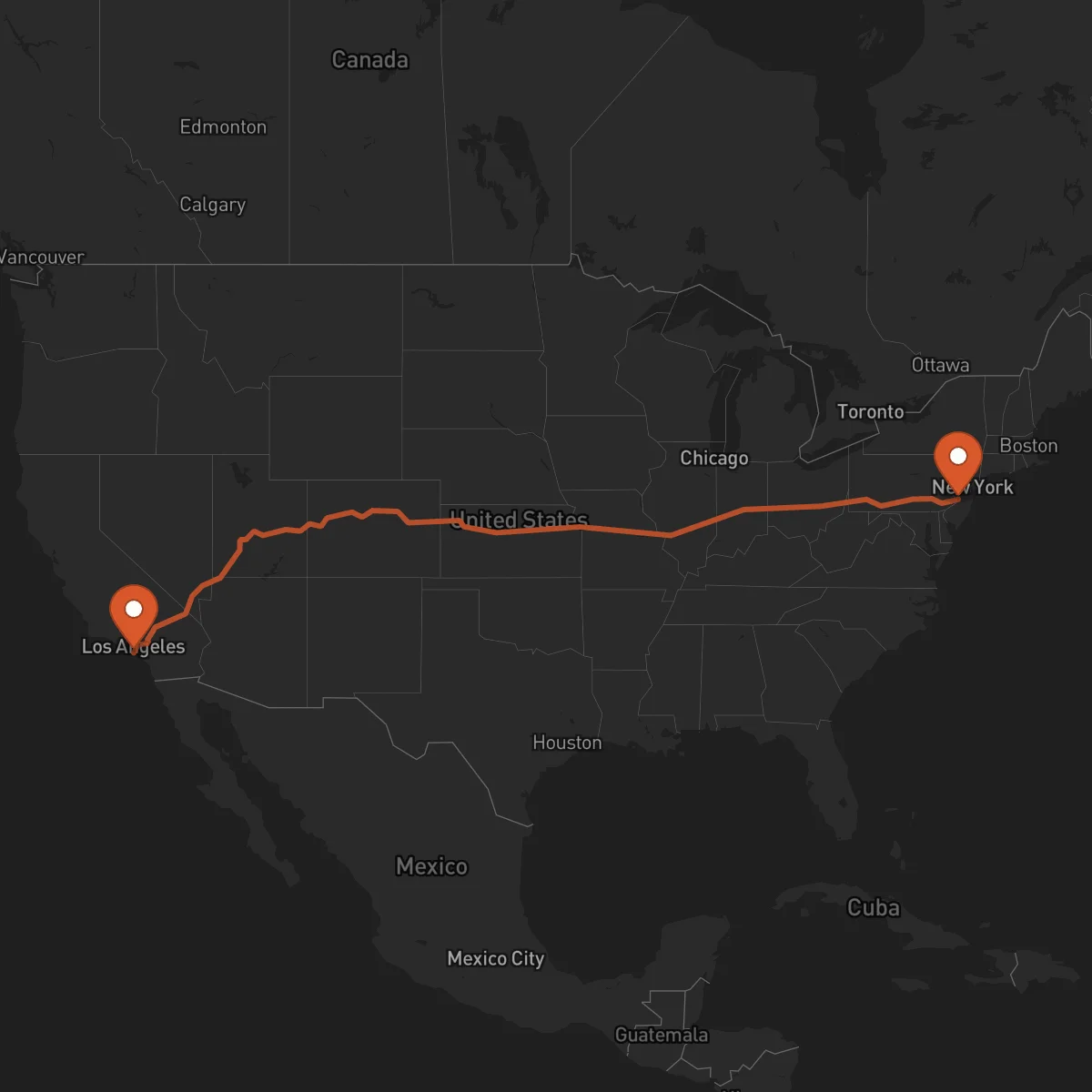 Ruta Long Beach - Trenton