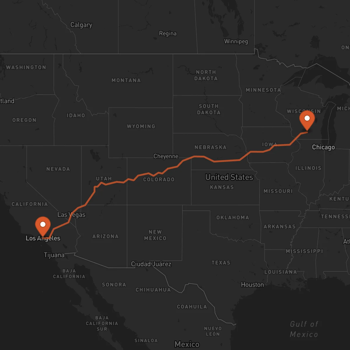Ruta Madison - Los Angeles