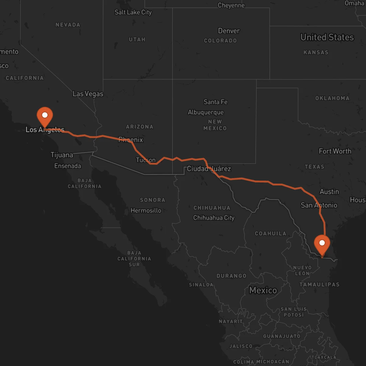 Ruta Reynosa - Los Angeles