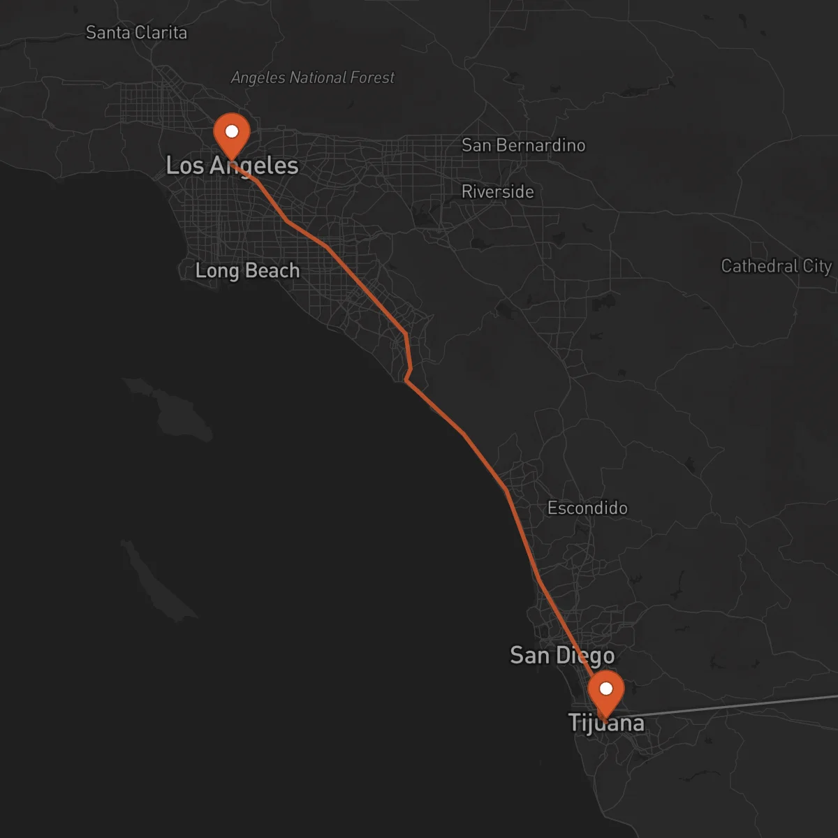 Ruta Tijuana - Los Angeles