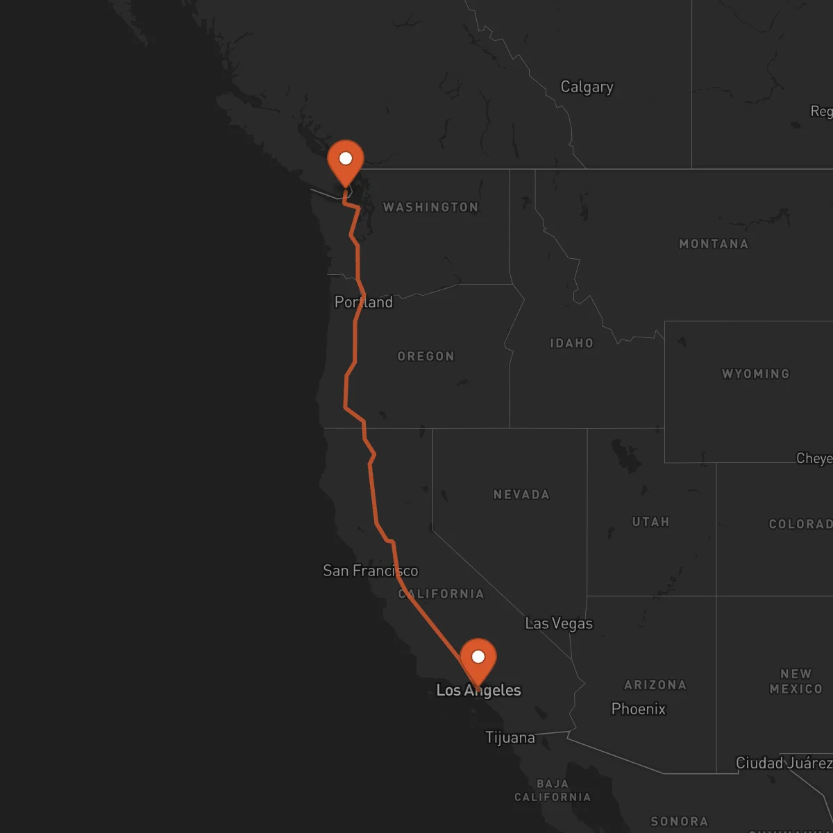 Ruta Victoria - Los Angeles