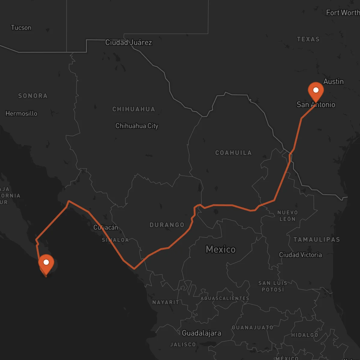 Ruta San Antonio - Los Cabos