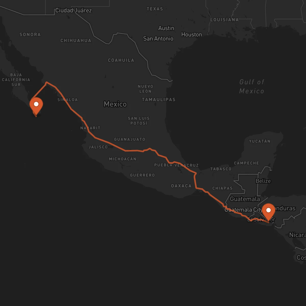 Ruta San Miguel - Los Cabos