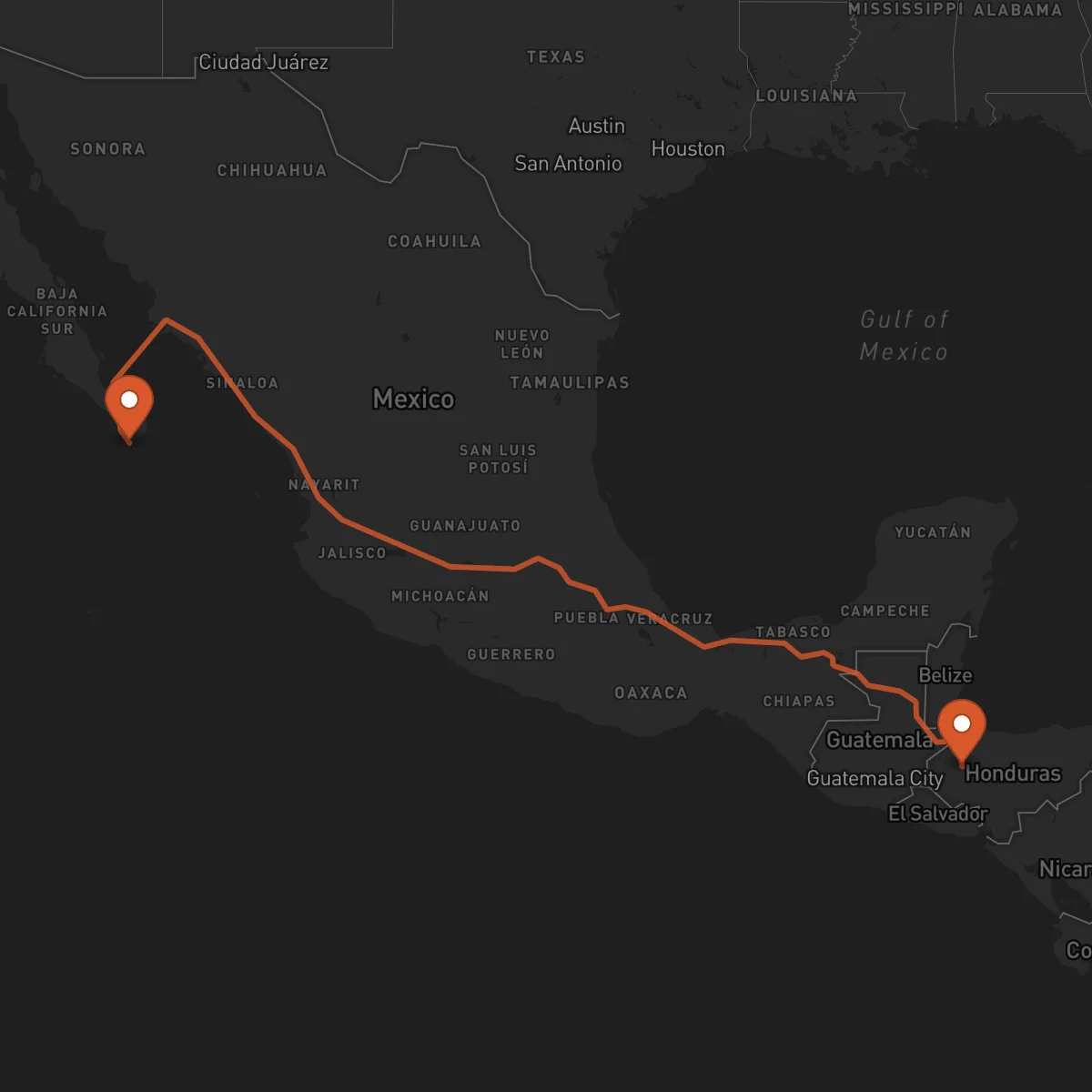 Ruta Los Cabos - Santa Bárbara