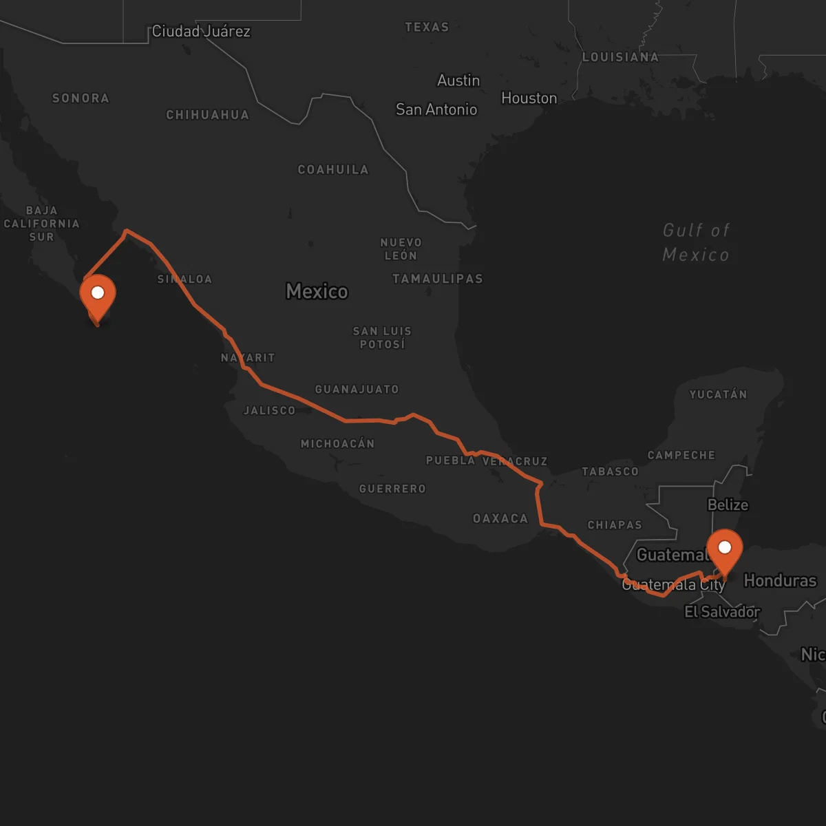 Ruta Santa Rosa de Copán - Los Cabos