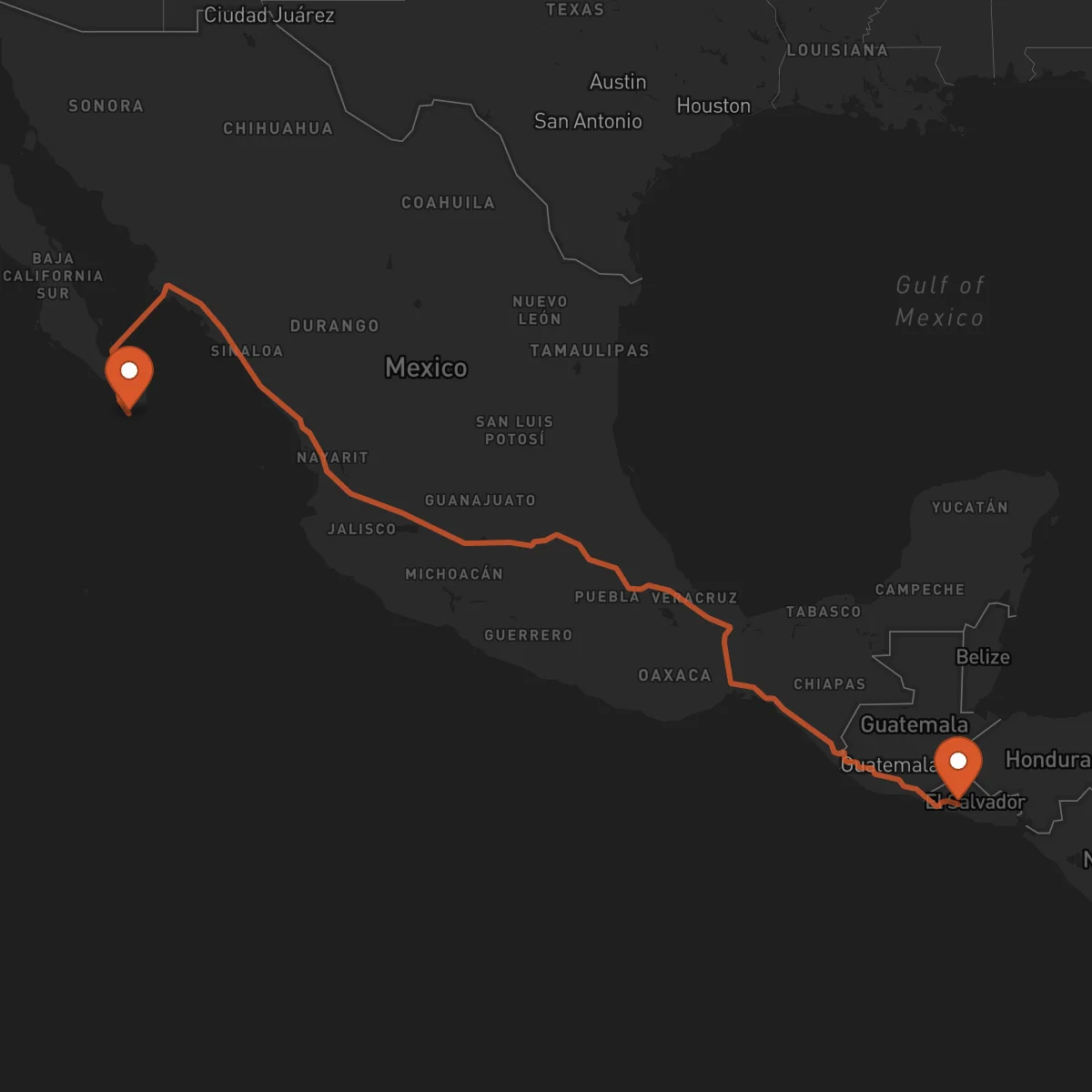 Ruta Santa Tecla - Los Cabos
