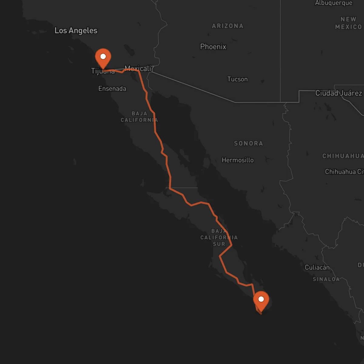 Ruta Tijuana - Los Cabos