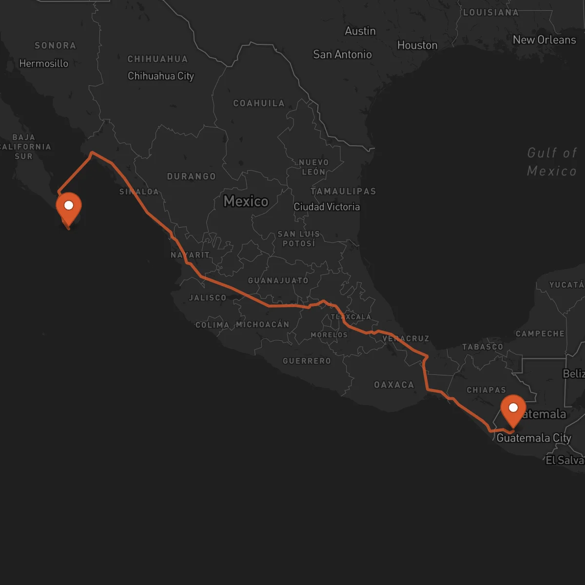 Ruta Los Cabos - Totonicapán