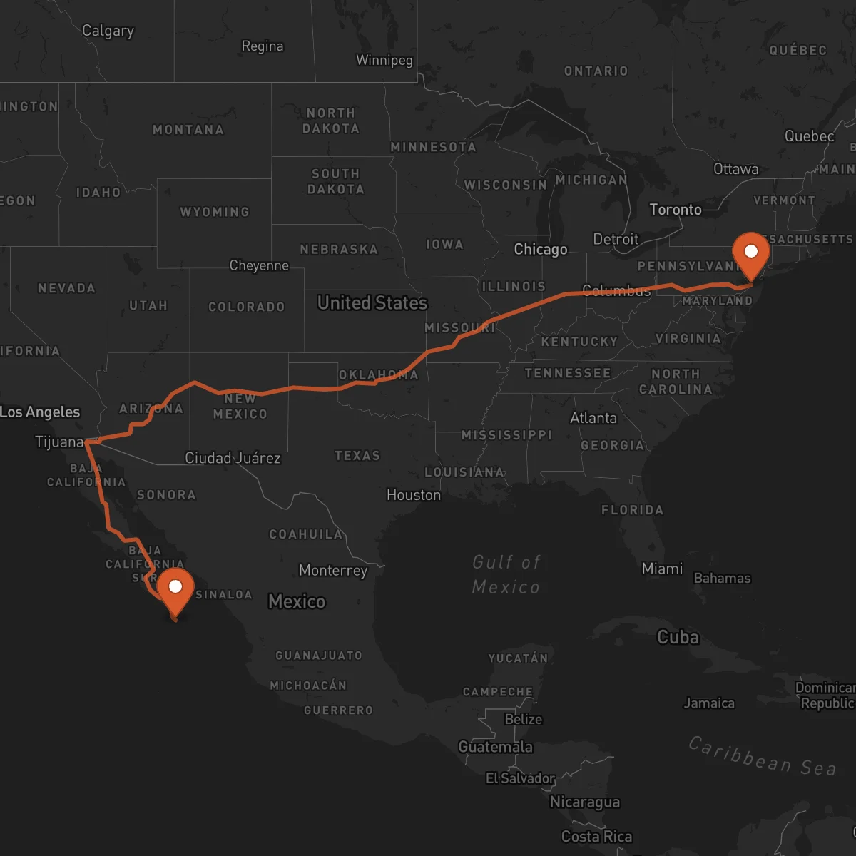 Ruta Los Cabos - Trenton