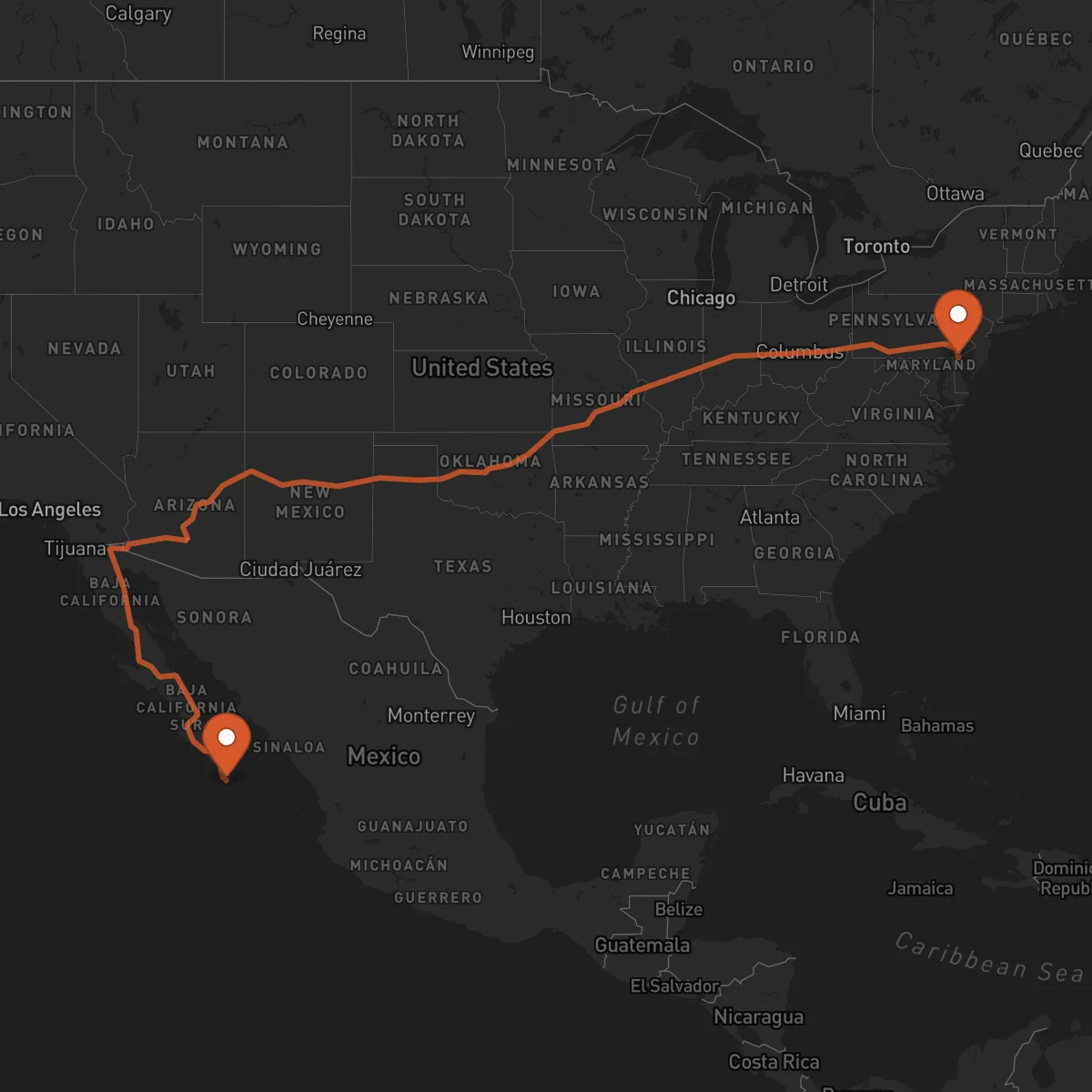 Ruta Los Cabos - Wilmington