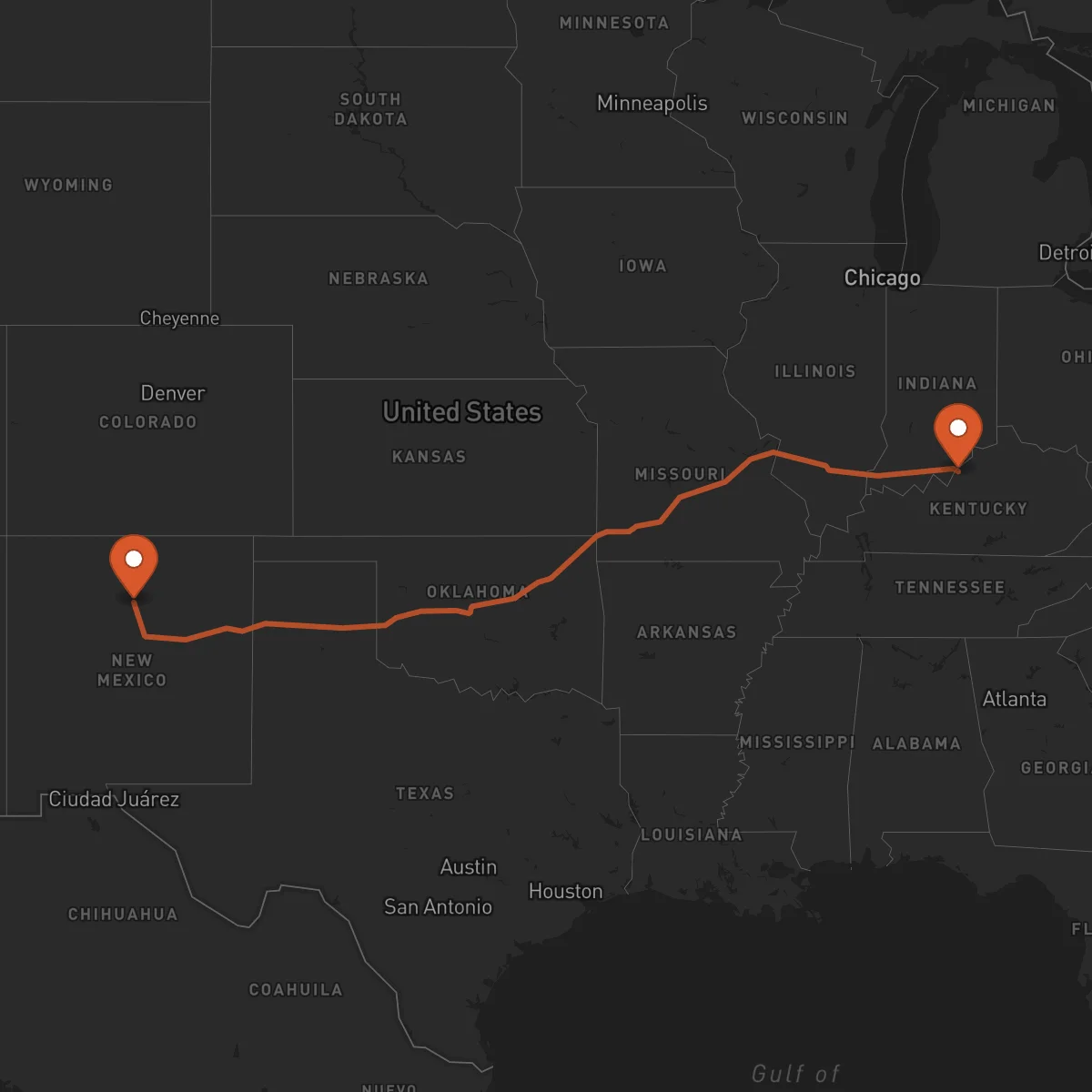 Ruta Santa Fe - Louisville