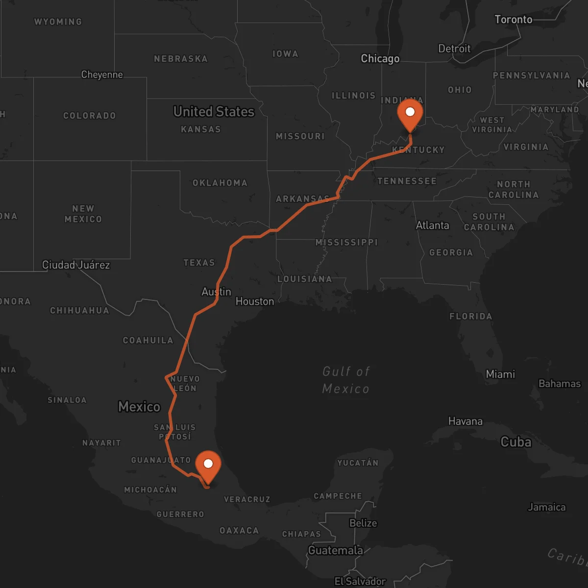 Ruta Tlaxcala de Xicohténcatl - Louisville