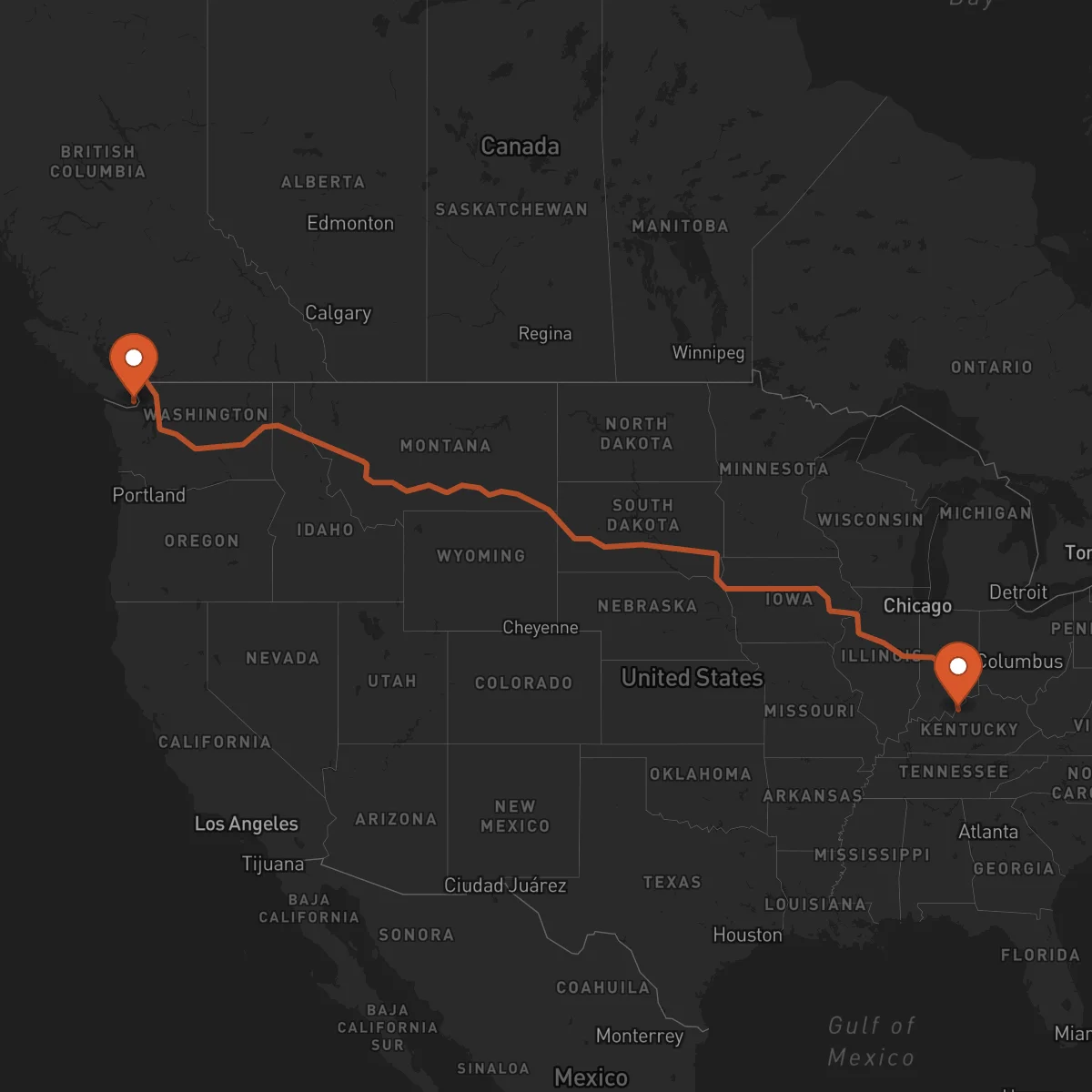 Ruta Victoria - Louisville