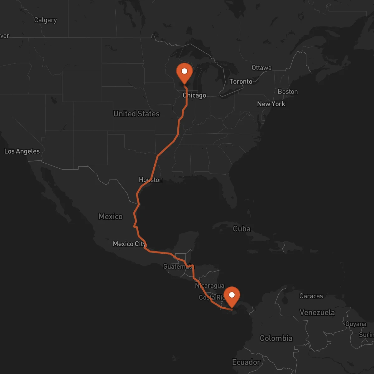 Ruta Santiago de Veraguas - Madison