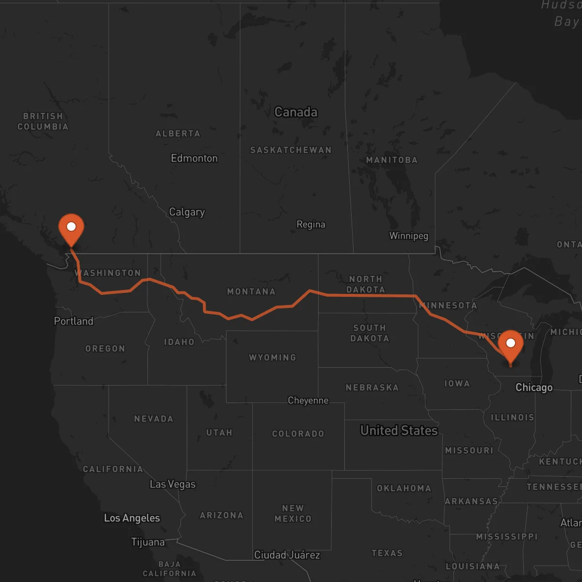 Ruta Surrey - Madison
