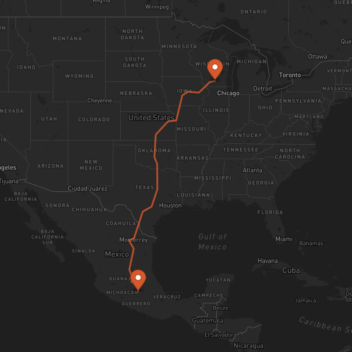 Ruta Toluca - Madison
