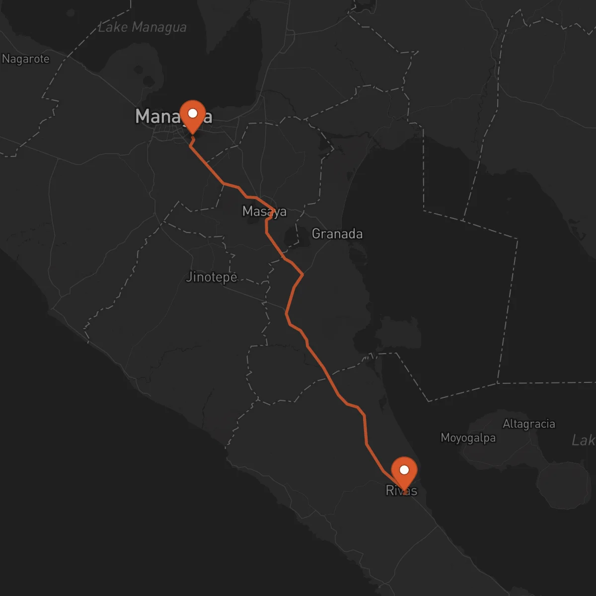 Ruta Rivas - Managua