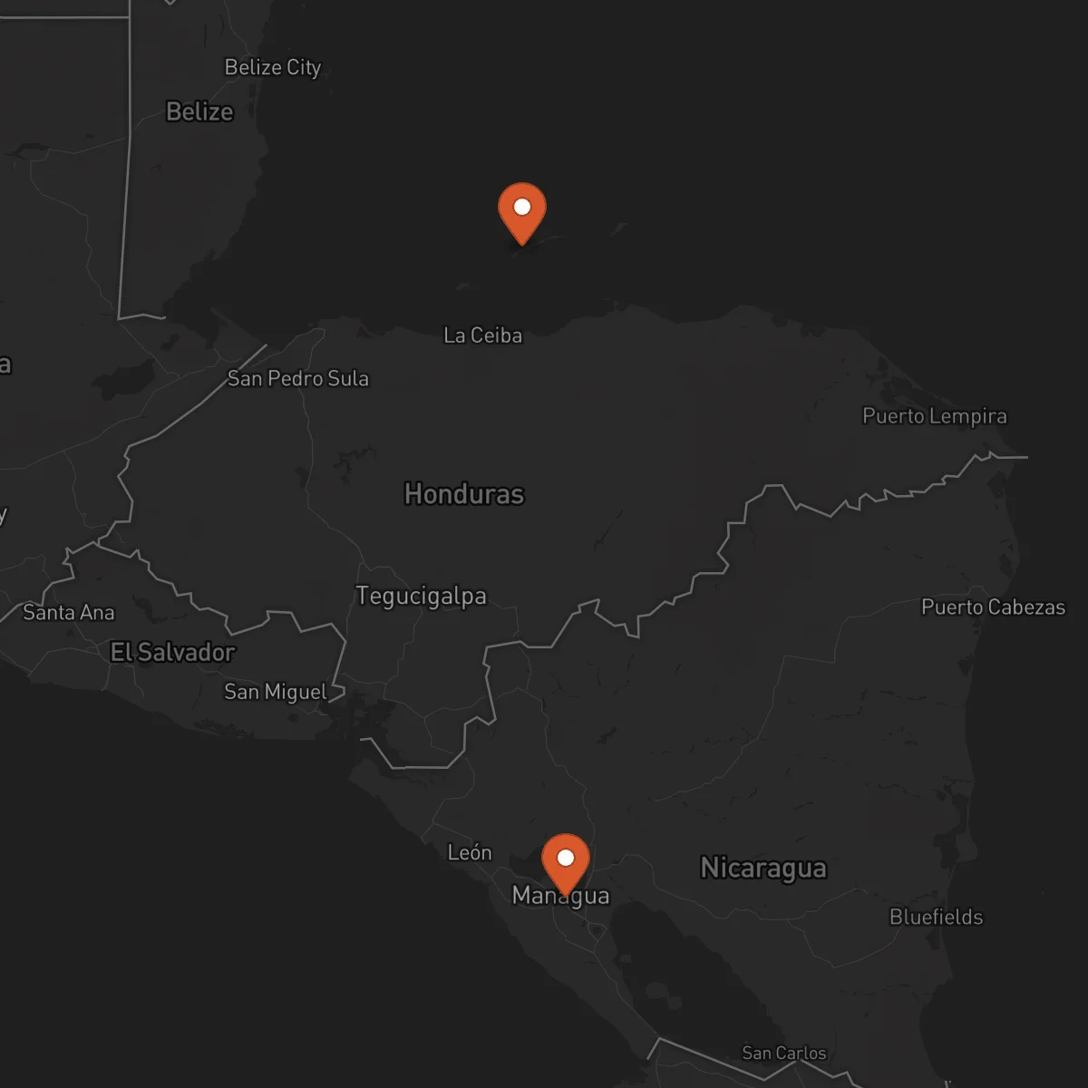Ruta Managua - Roatán