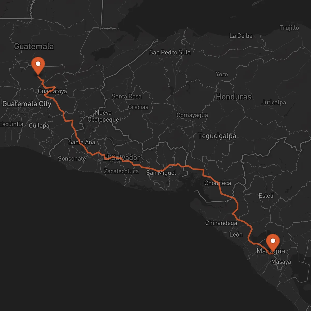 Ruta Salamá - Managua