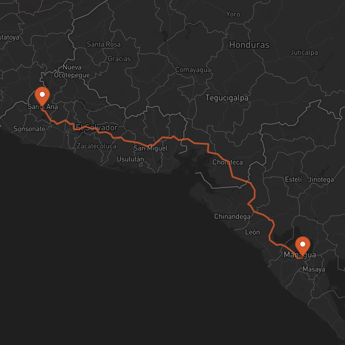 Ruta Managua - Santa Ana
