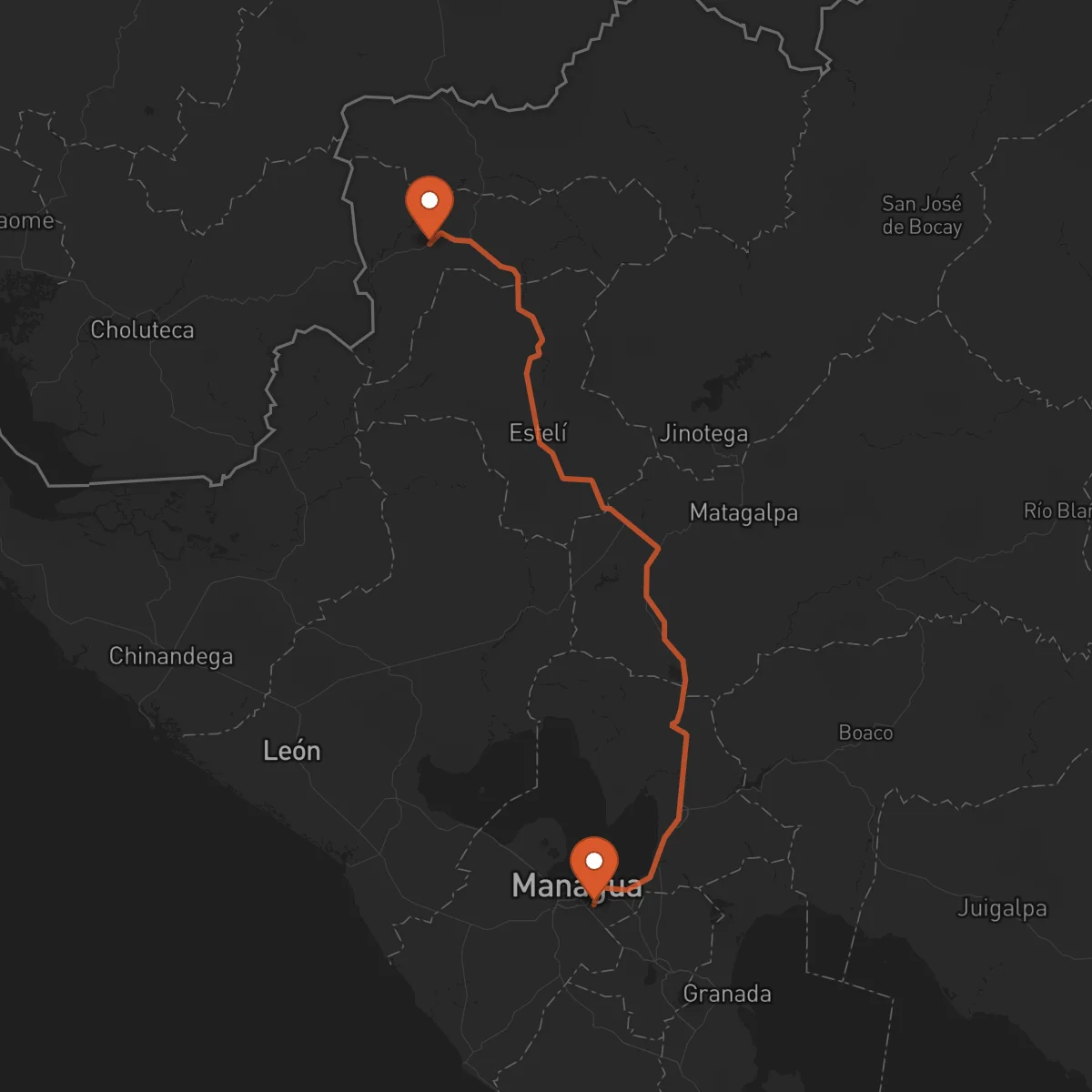 Ruta Somoto - Managua