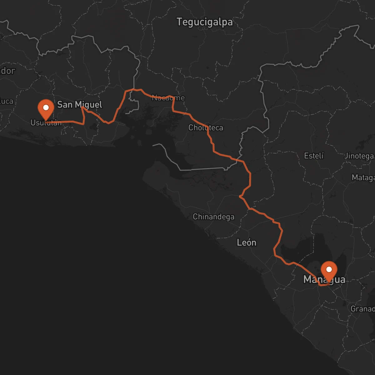 Ruta Usulután - Managua