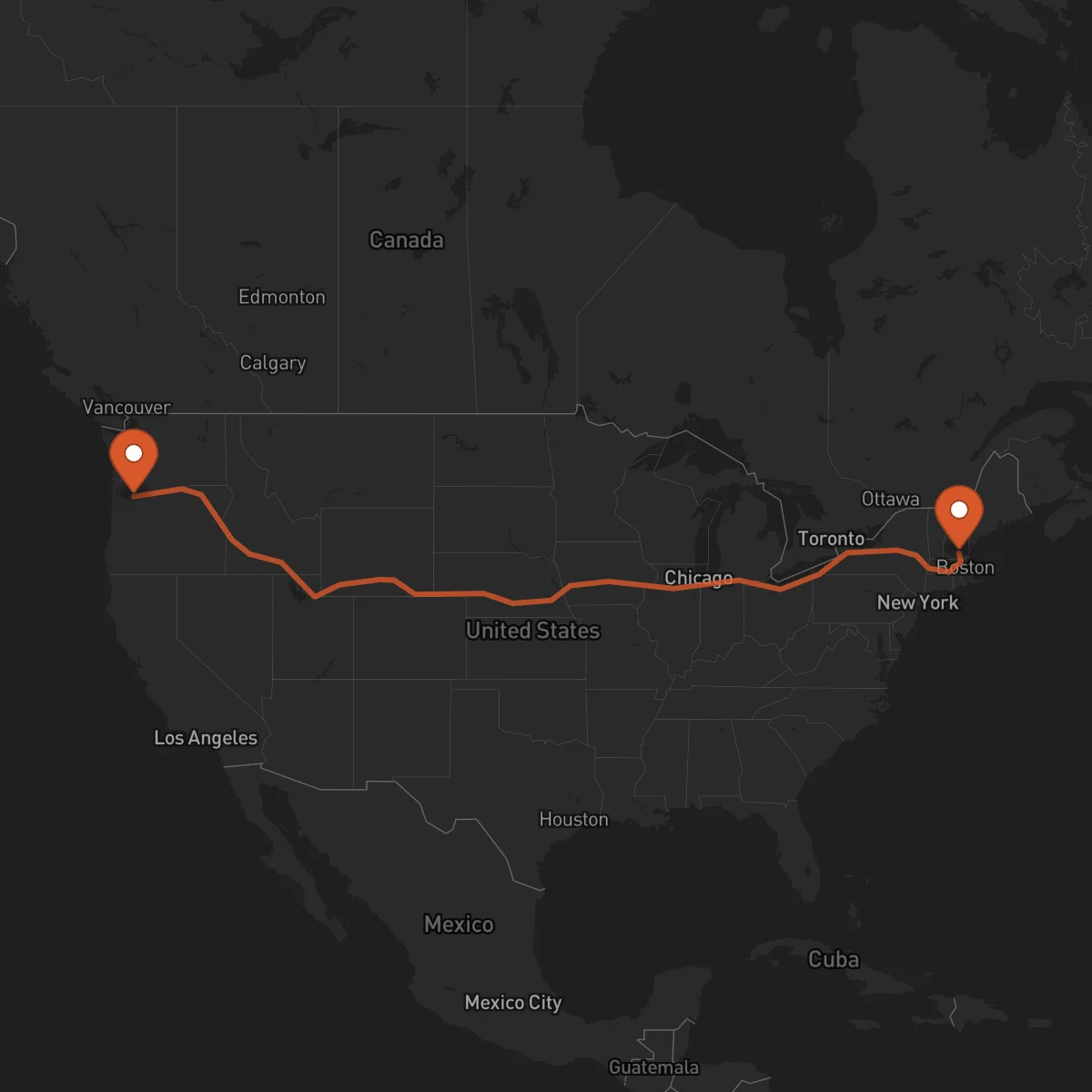 Ruta Mánchester - Portland
