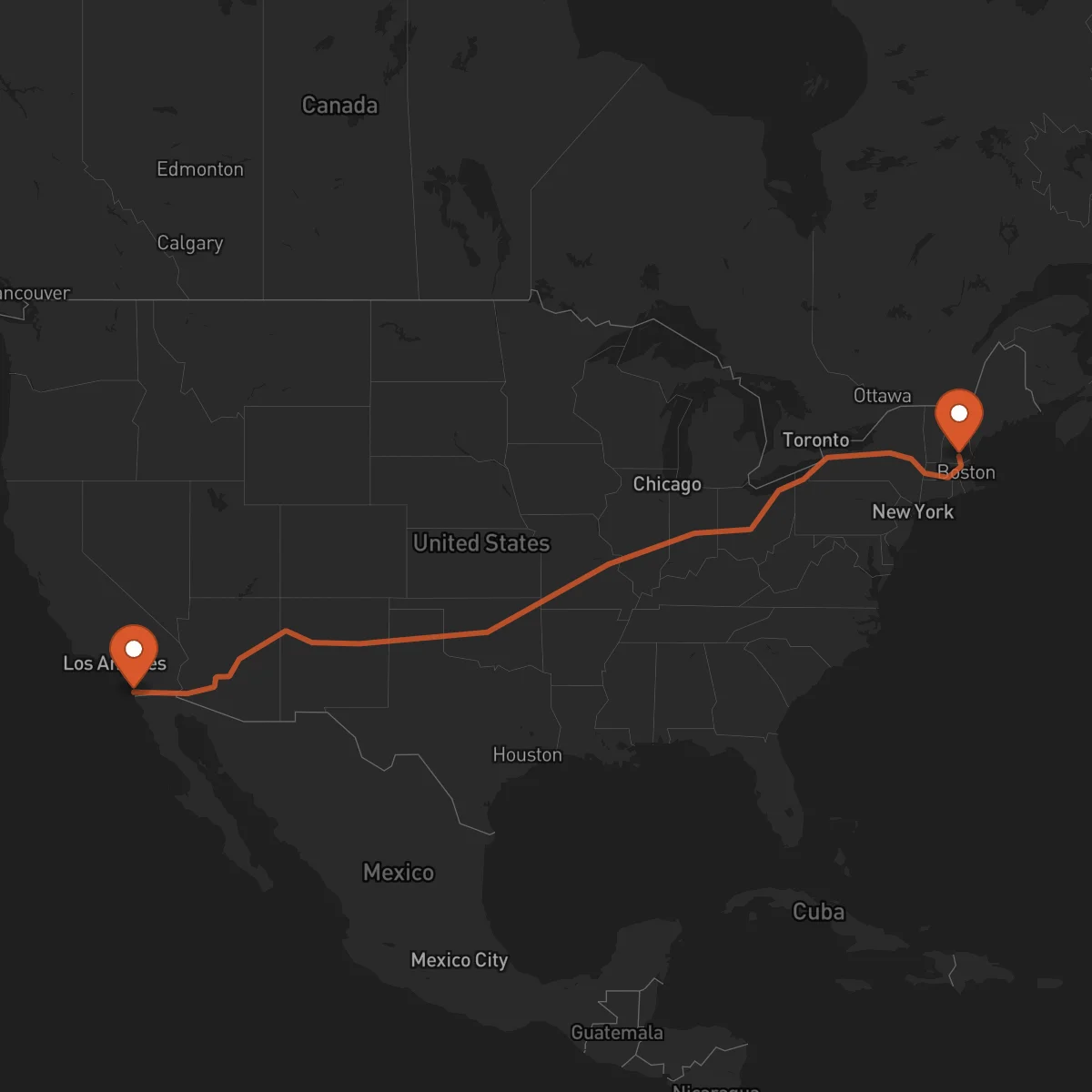 Ruta Mánchester - San Diego