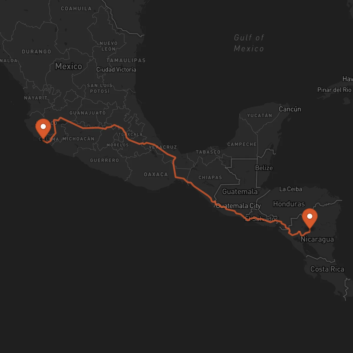 Ruta Manzanillo - Matagalpa