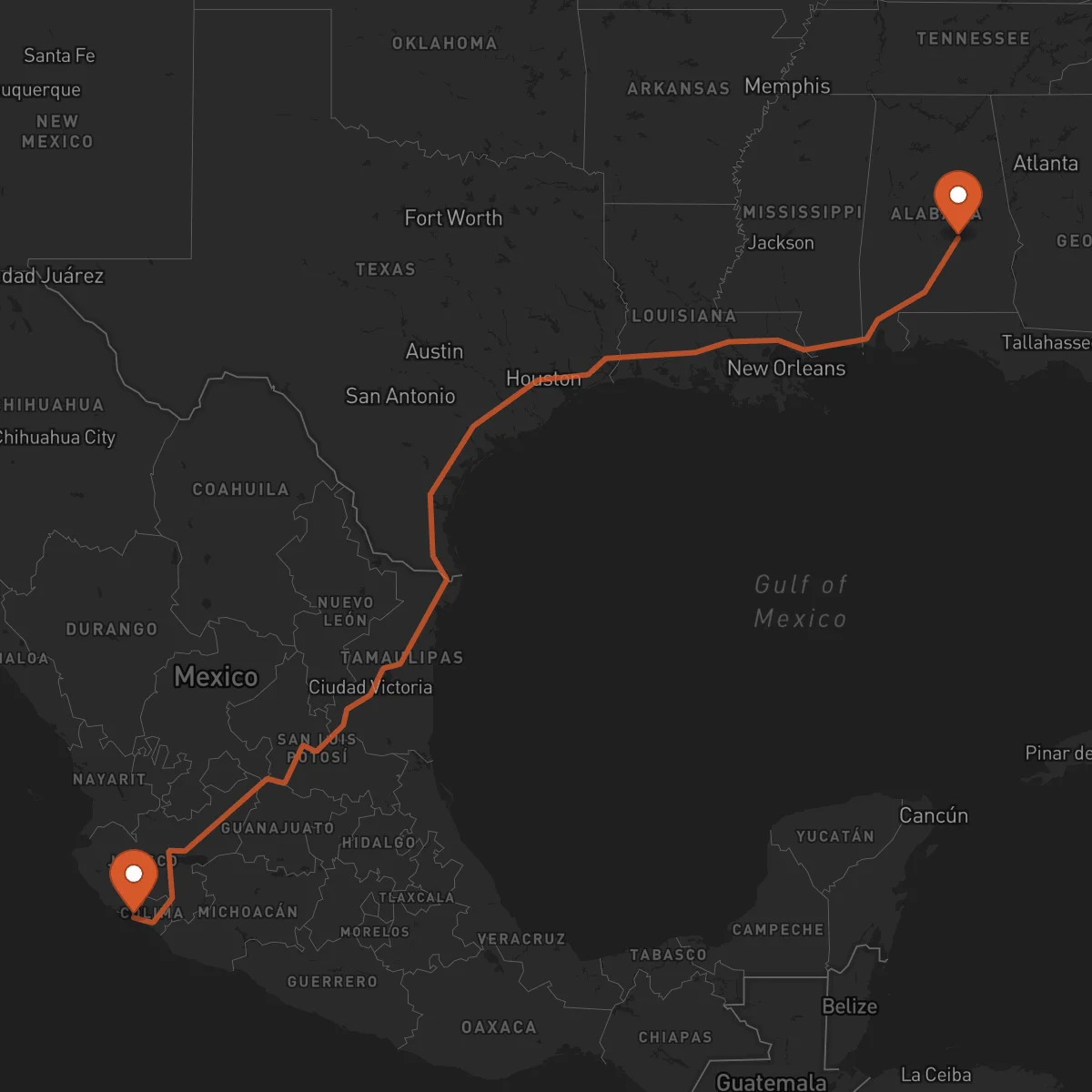 Ruta Montgomery - Manzanillo