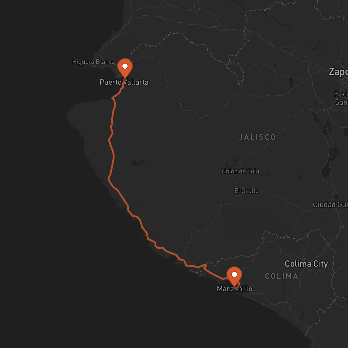 Ruta Manzanillo - Puerto Vallarta