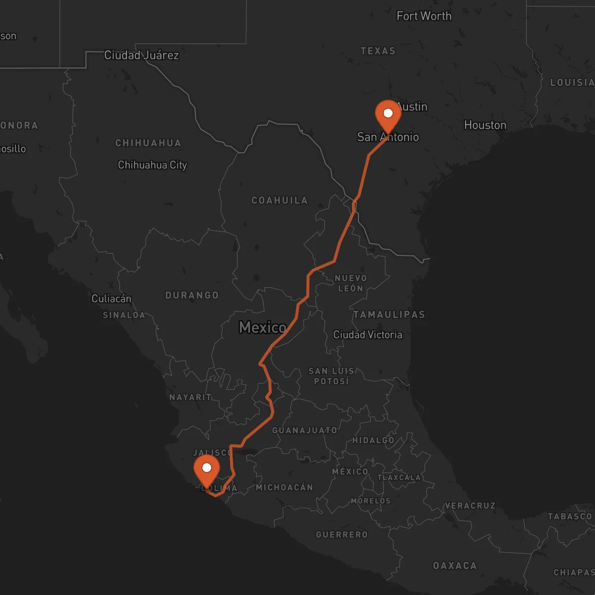 Ruta Manzanillo - San Antonio