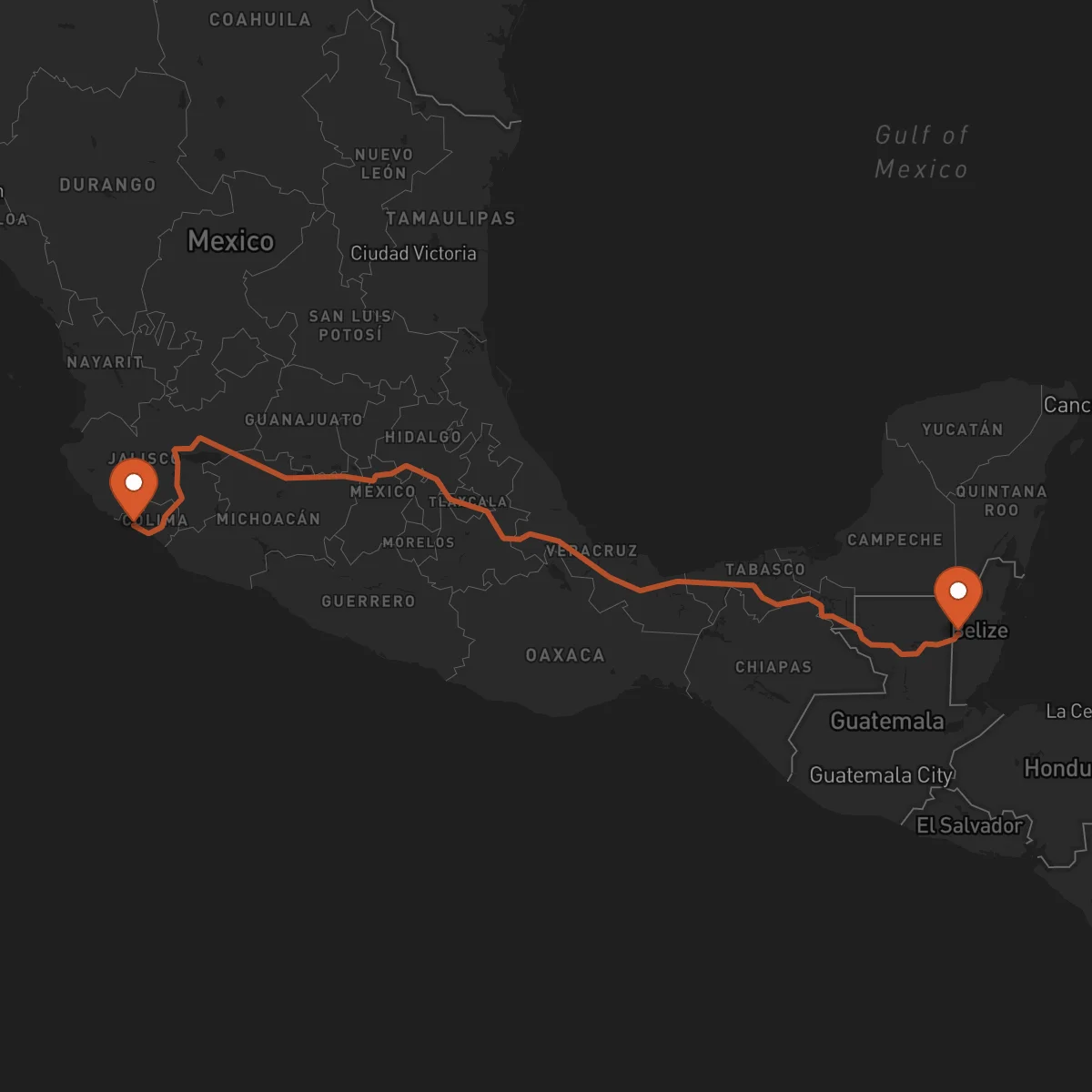 Ruta San Ignacio - Manzanillo