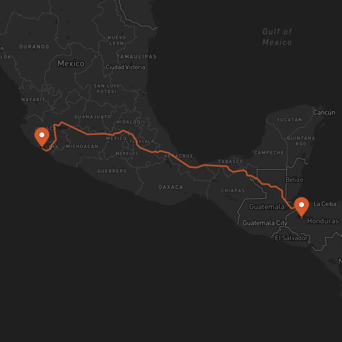 Ruta Santa Bárbara - Manzanillo