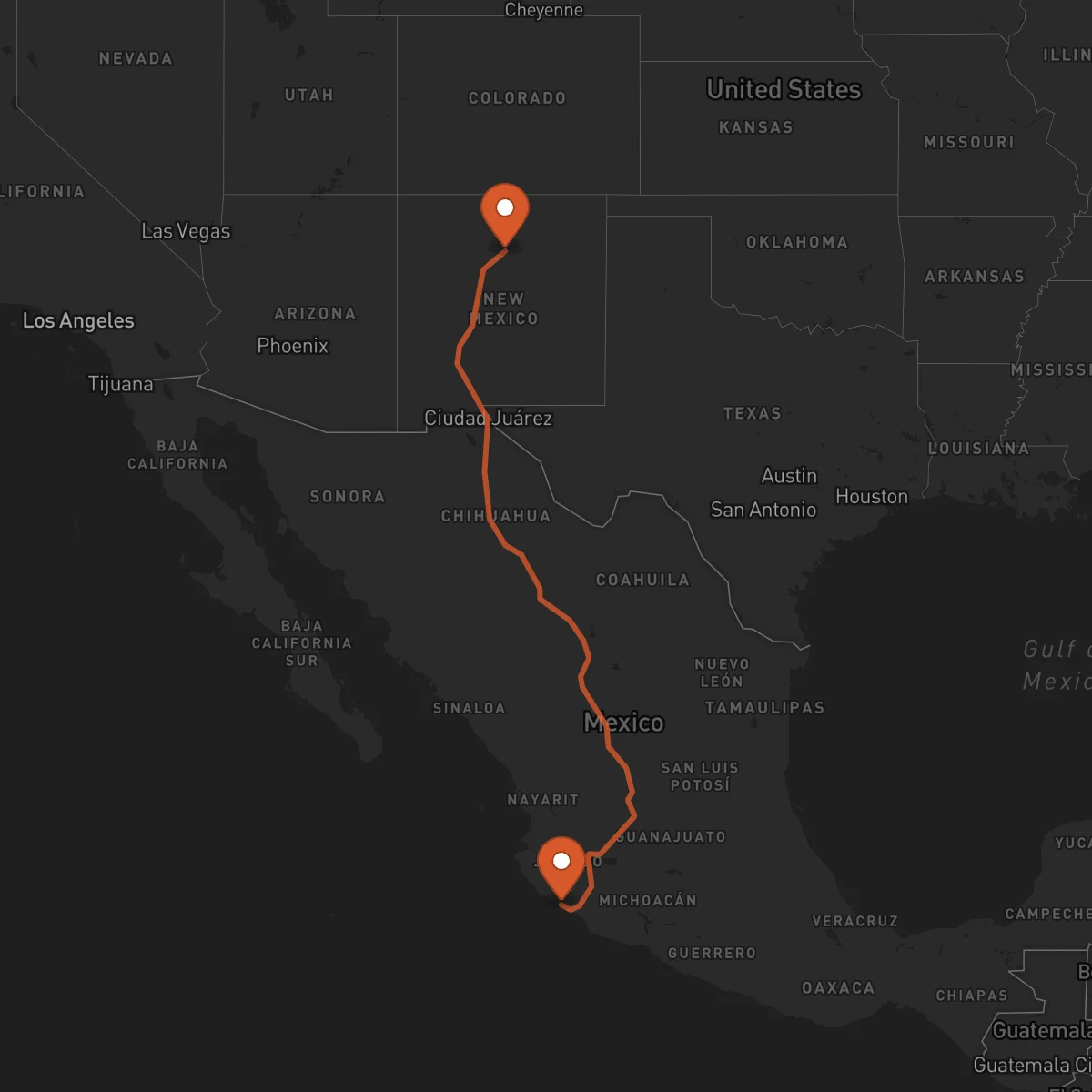 Ruta Manzanillo - Santa Fe