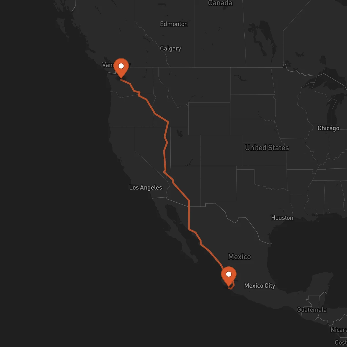Ruta Manzanillo - Seattle