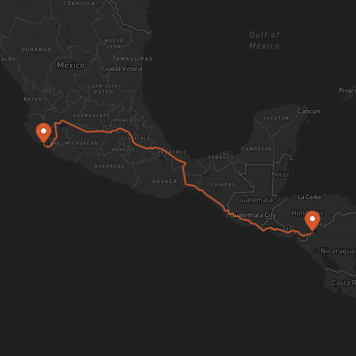 Ruta Manzanillo - Somoto