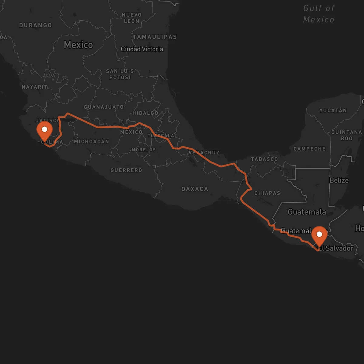 Ruta Manzanillo - Sonsonate