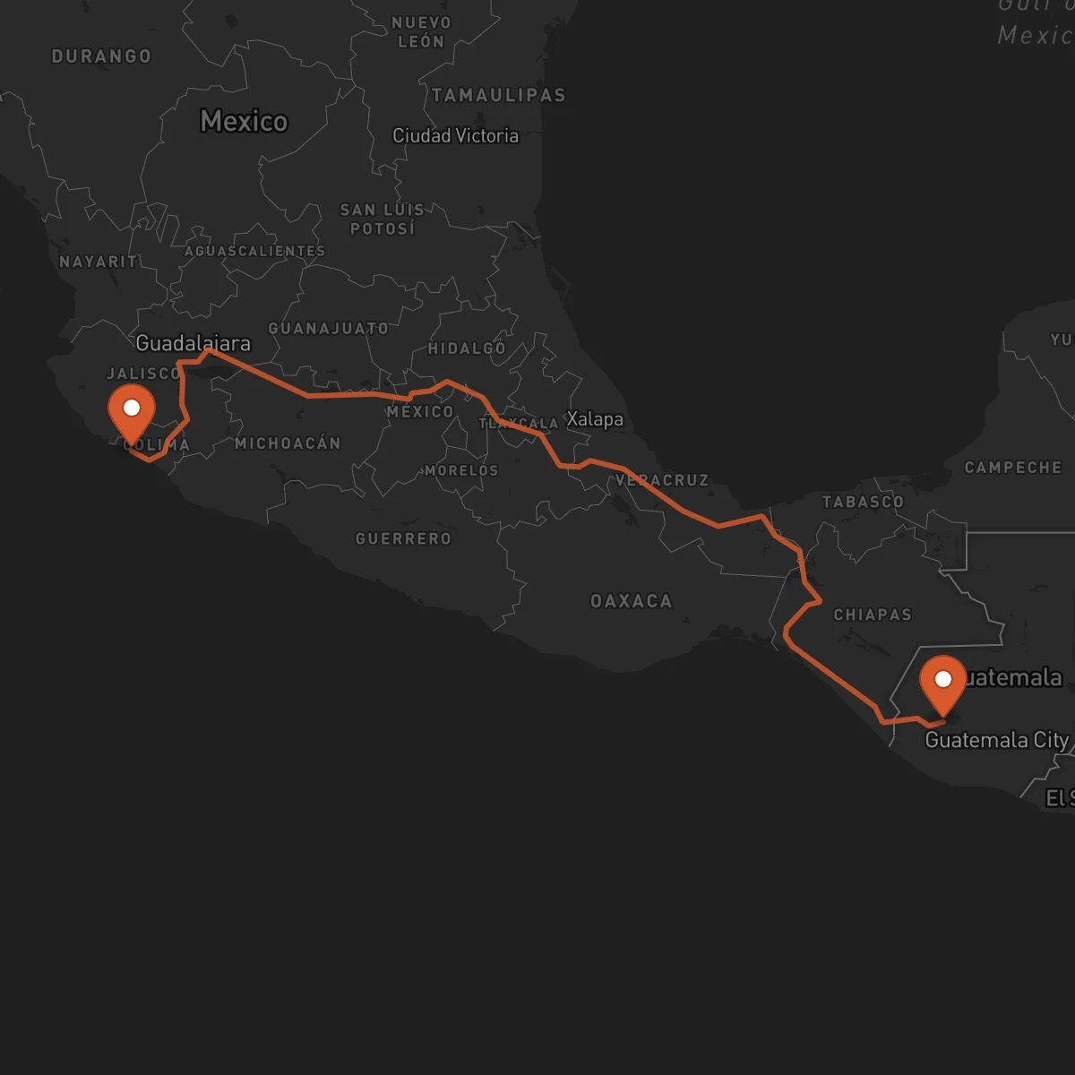 Ruta Manzanillo - Totonicapán