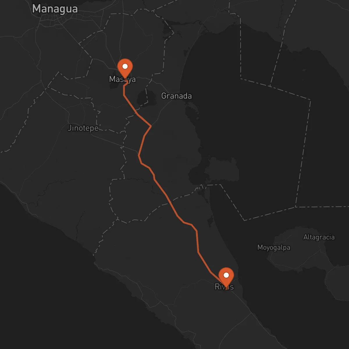 Ruta Masaya - Rivas