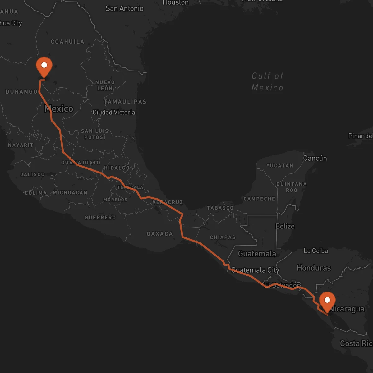Ruta Masaya - Torreón