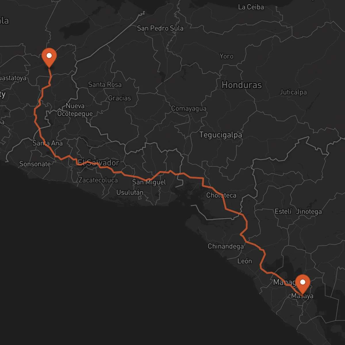 Ruta Masaya - Zacapa