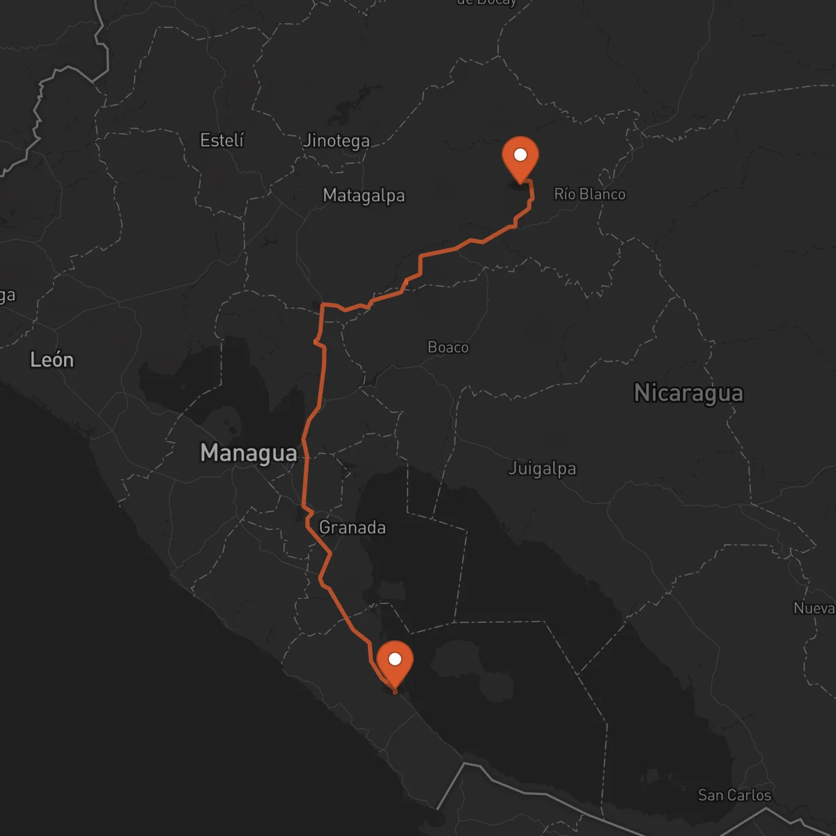 Ruta Rivas - Matagalpa