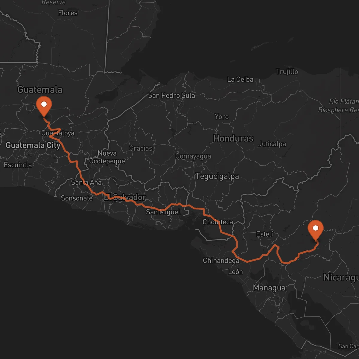 Ruta Salamá - Matagalpa