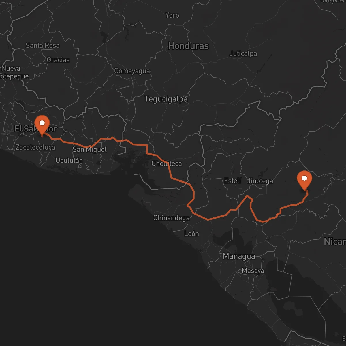 Ruta San Vicente - Matagalpa